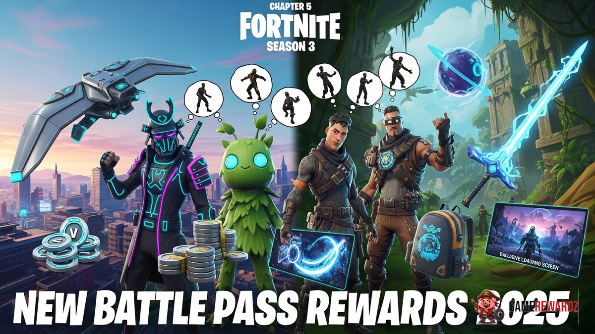 Fortnite New Battle Pass Rewards 2025
